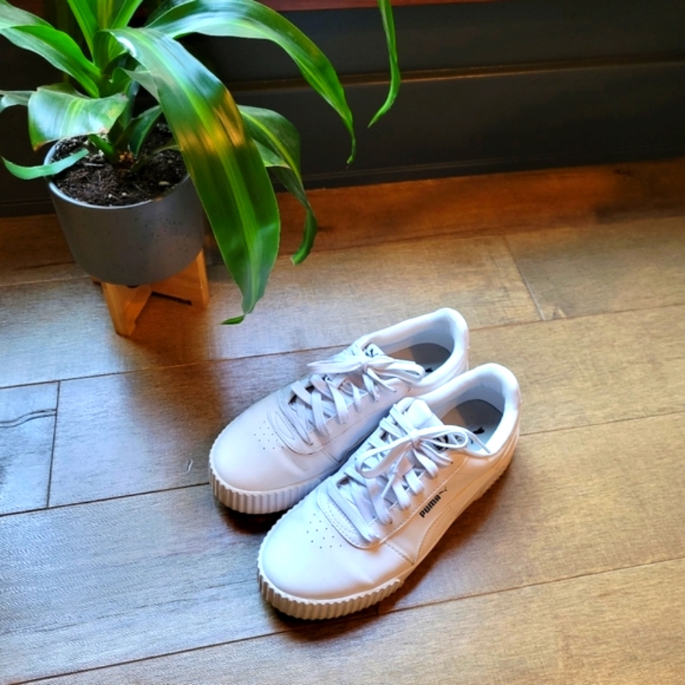 Puma white sneakers